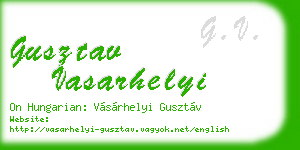 gusztav vasarhelyi business card